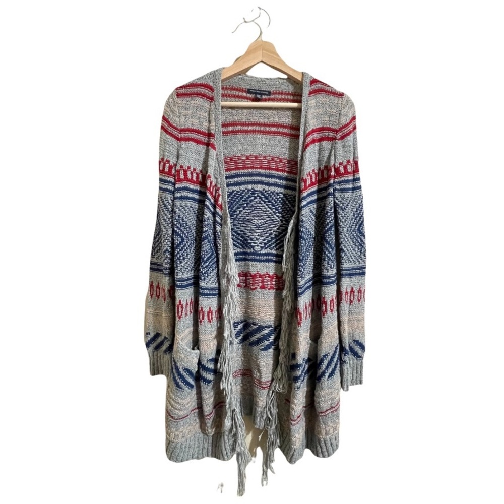 American Eagle- Fringe Knit Cardigan